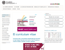 Tablet Screenshot of modelocurriculum.net